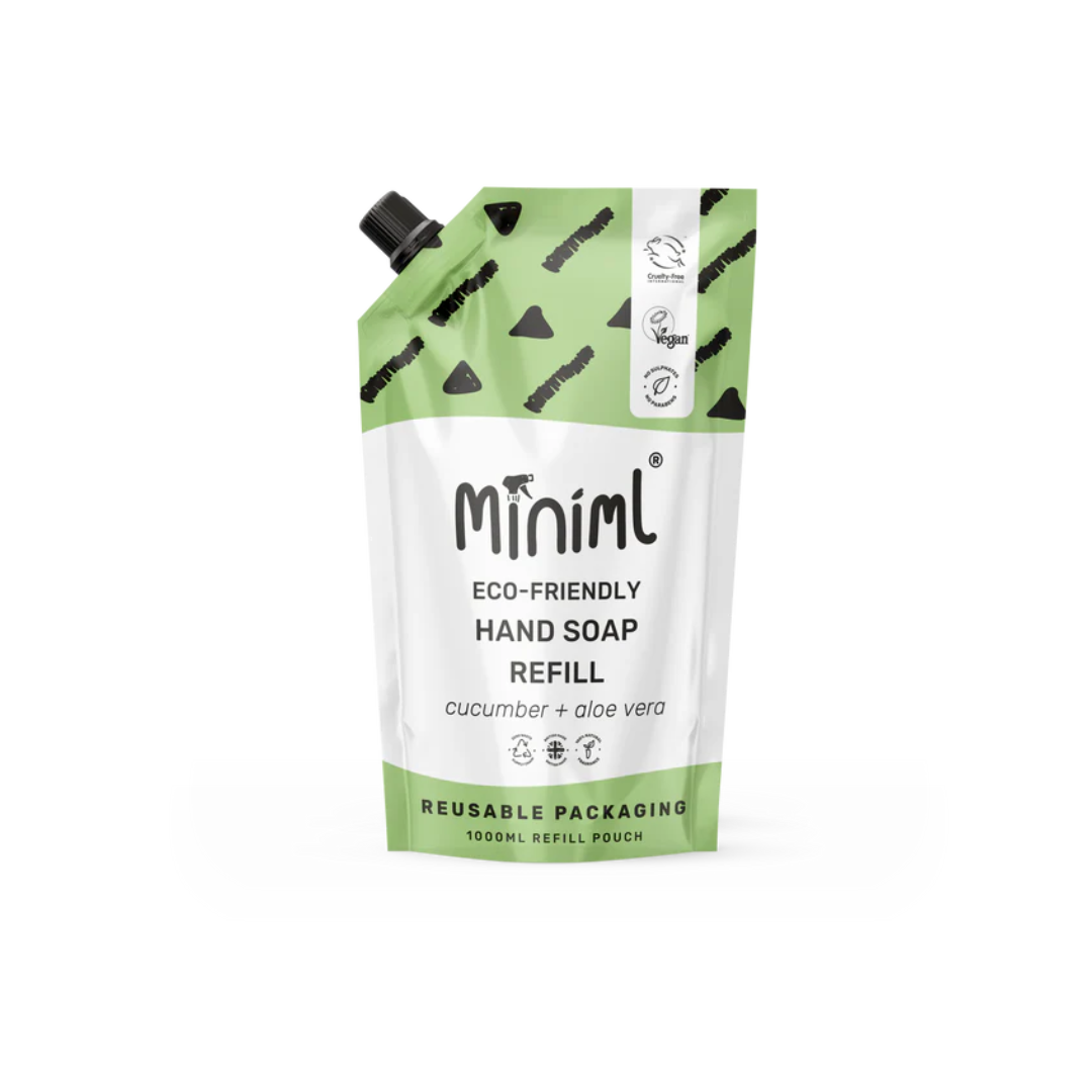 Miniml Hand Soap Cucumber + Aloe Vera 1L Refill