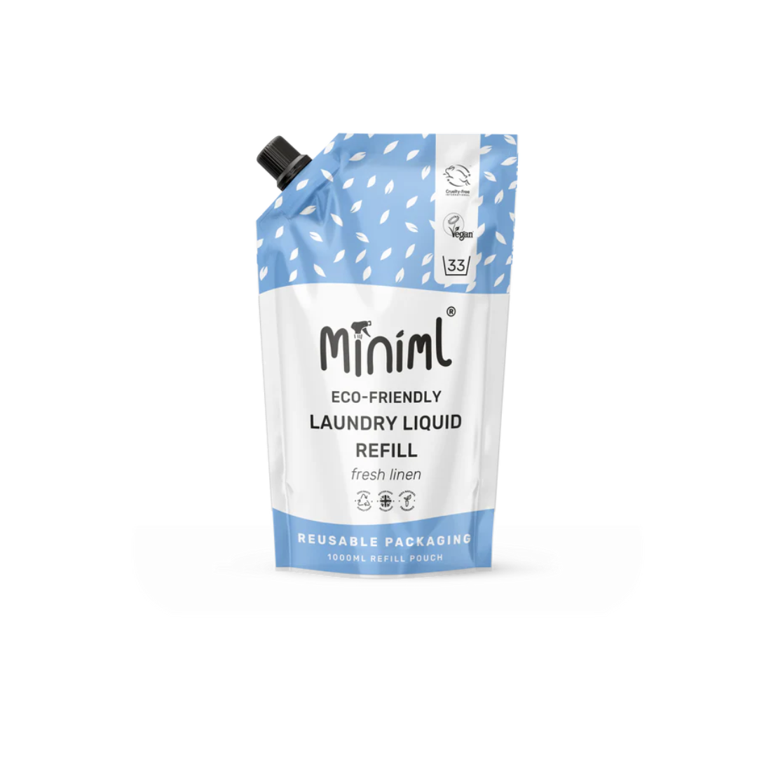 Miniml Laundry Liquid Fresh Linen 1 Litre Refill