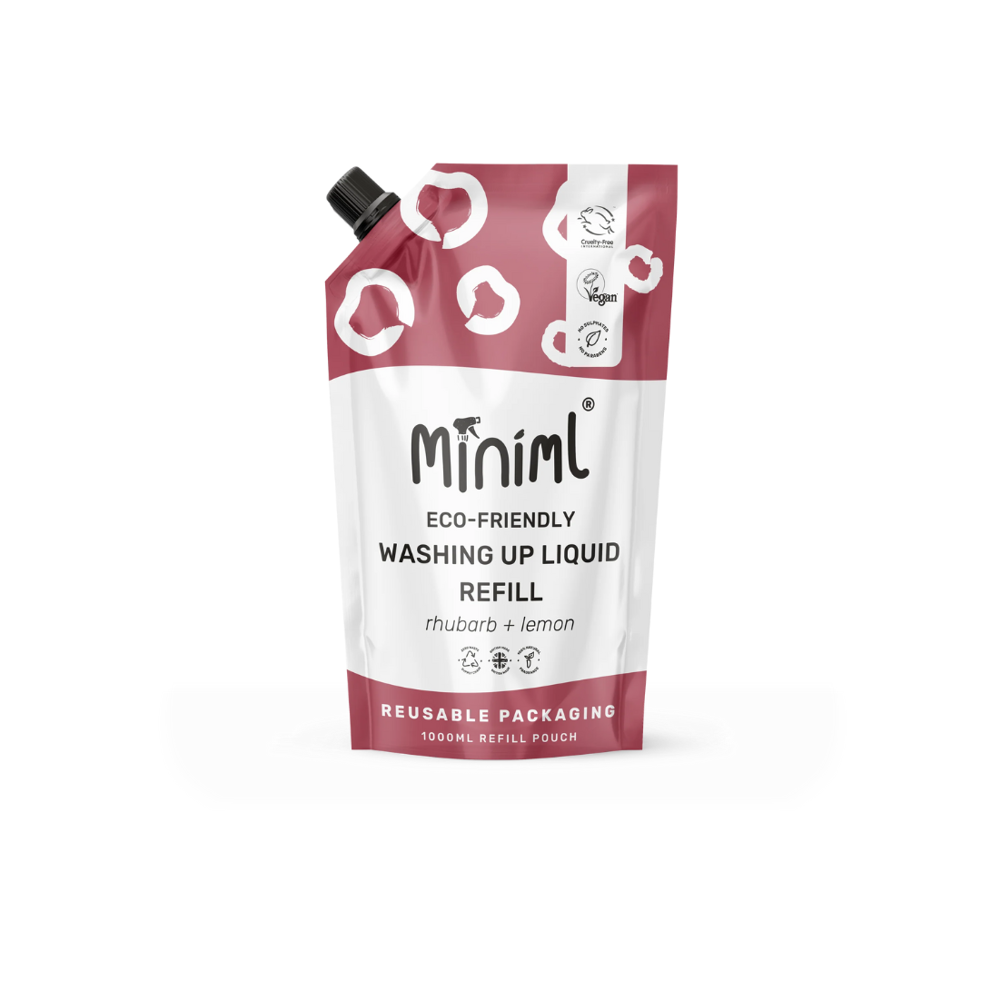 Miniml Washing Up Liquid Wild Rhubarb + Lemon 1L Refill