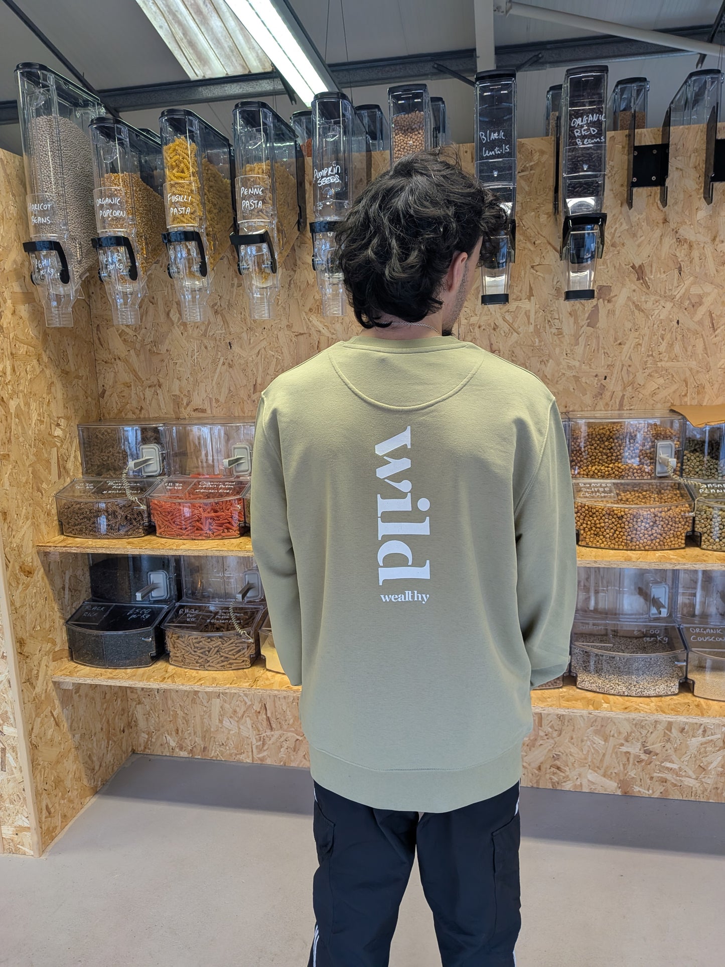 WILD Unisex Organic Cotton Hoodie Olive