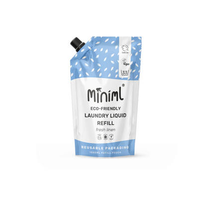 Miniml Laundry Liquid Fresh Linen 1 Litre Refill 