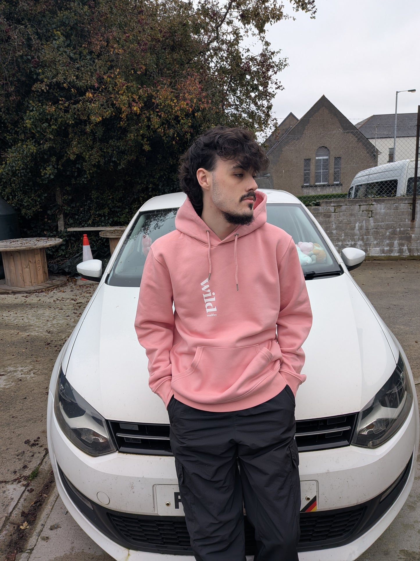 WILD Unisex Organic Cotton Hoodie Pink