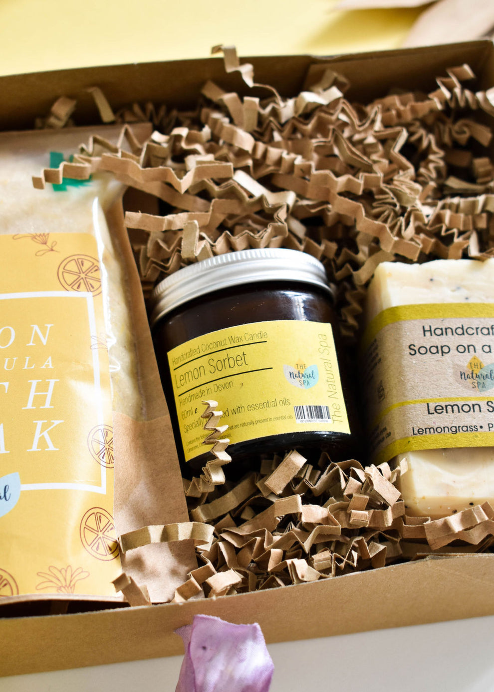 Lemon Sorbet At Home Natural Spa Set